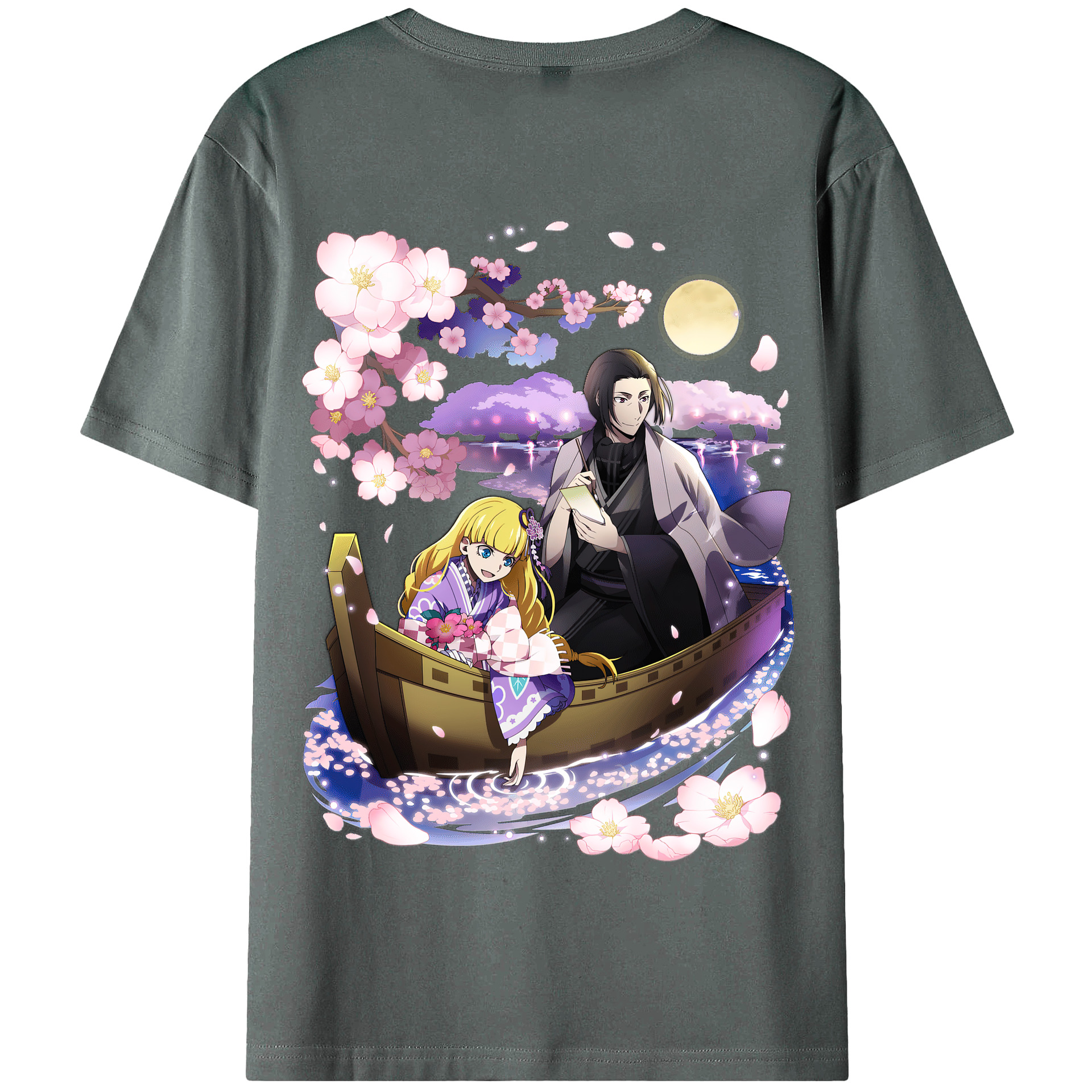 （画像用） 文豪ストレイドッグス Bungo Stray Dogs 綿100％半袖Tシャツ（背面プリント）